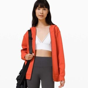 Lululemon All Yours Zip Hoodie *Bubble Dot, Orange | Sz 6